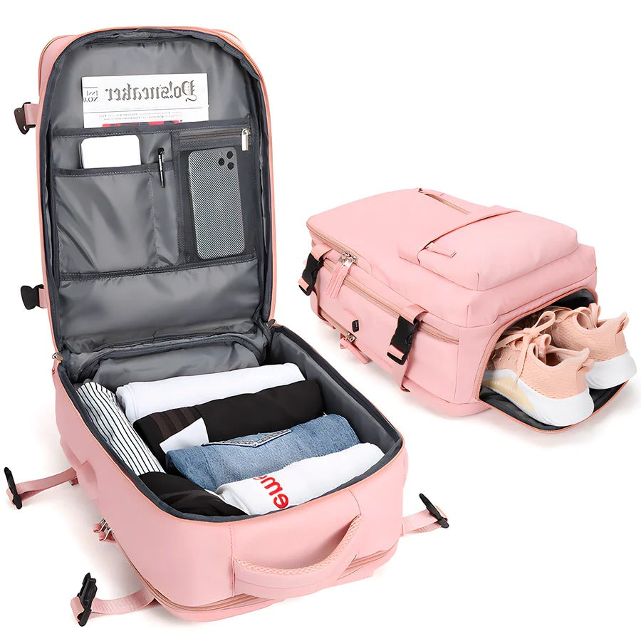 (PAGUE 1 LEVE 2) Mochila | B-Perfect - Impermeável com USB Para Viagem