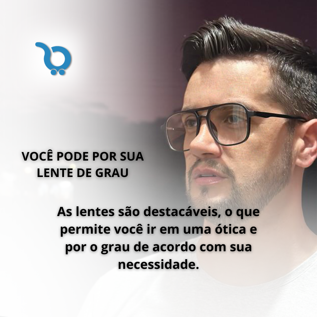 Kit Presente (Carteira com Proteção RFID + Óculos 6 em 1 Modelo FLY)