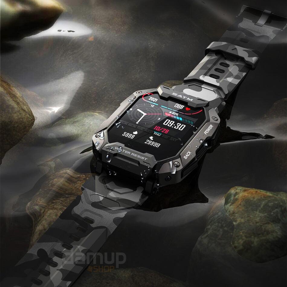Smartwatch Militar | Prova d'Água | Fitness | Masculino