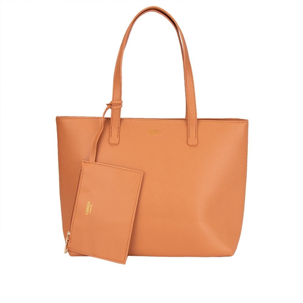 Bolsa Shopping Bag Grande Gabriela Essenciais Niqueleira Caramelo