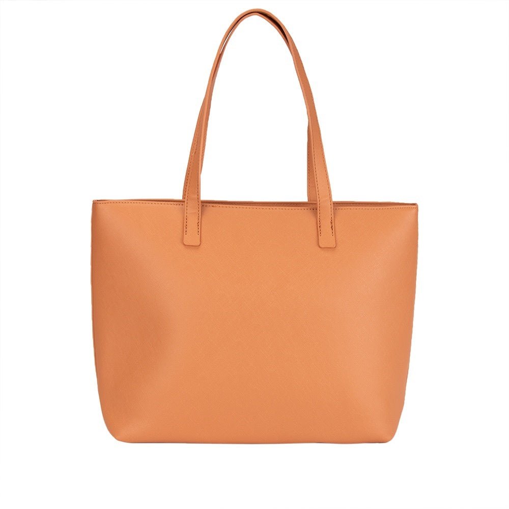 Bolsa Shopping Bag Grande Gabriela Essenciais Niqueleira Caramelo