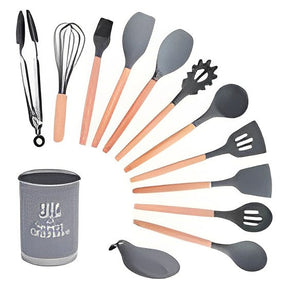 (QUEIMA DE ESTOQUE - COMPRE 5 E LEVE 22 ) - Conjunto de 22 Panelas Brimax Ceramic Premium Life Smart Vanilla