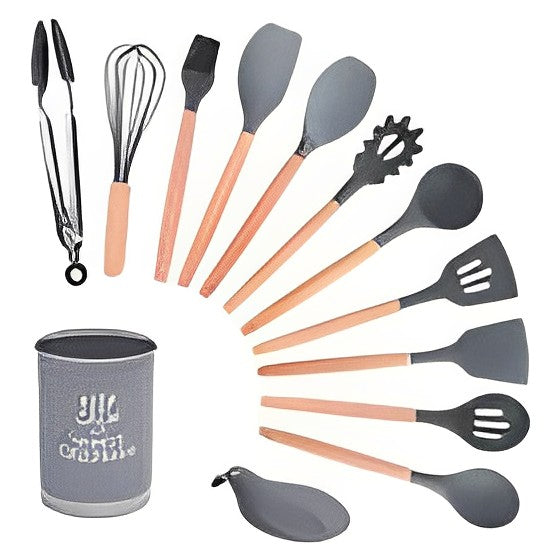 (QUEIMA DE ESTOQUE - COMPRE 5 E LEVE 22 ) - Conjunto de 22 Panelas Brimax Ceramic Premium Life Smart Vanilla