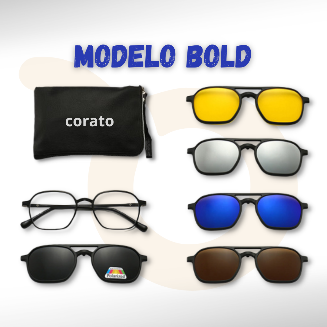 Óculos de Sol Multicor 6 em 1 MODELO BOLD