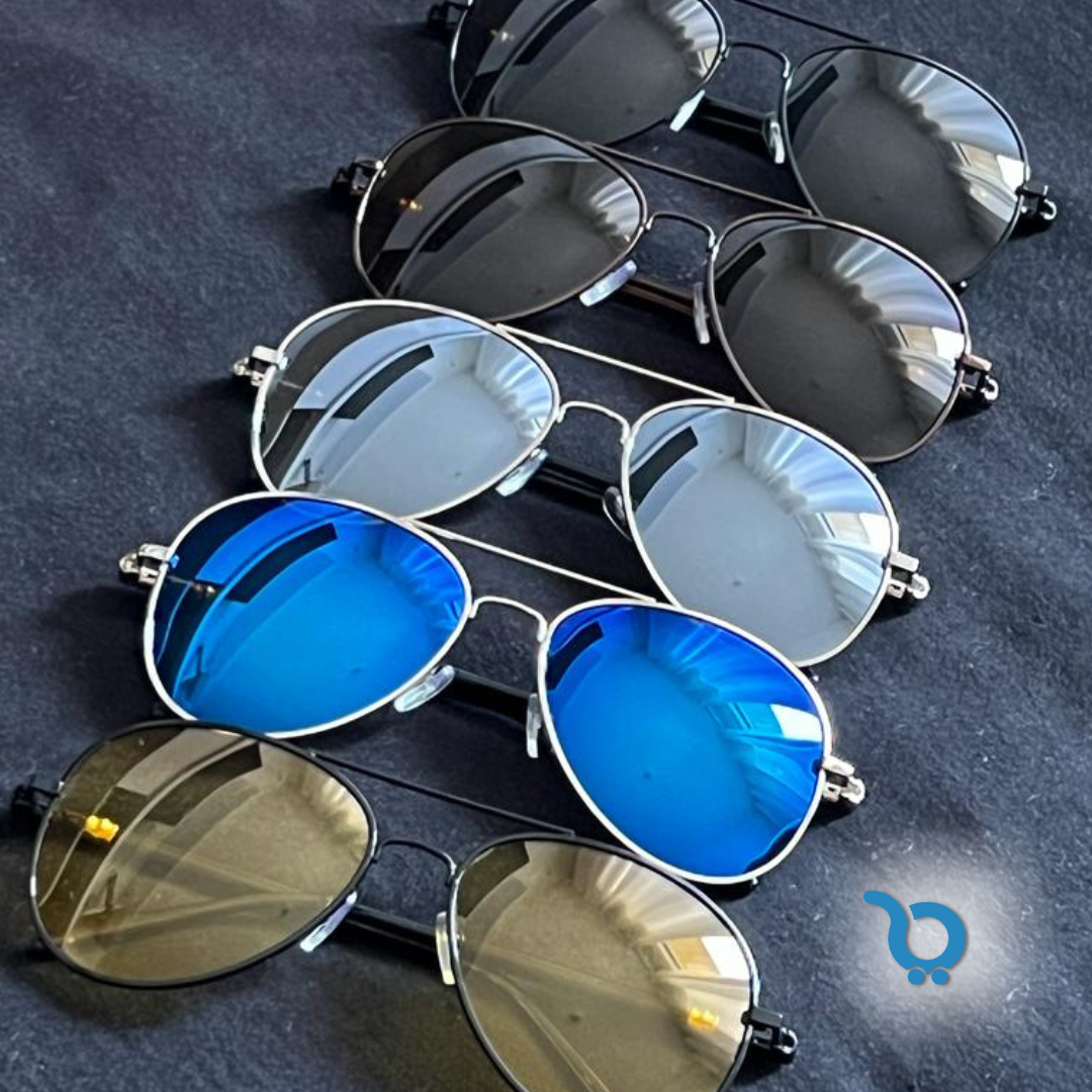 Kit Coleção Óculos Aviador - 5 óculos