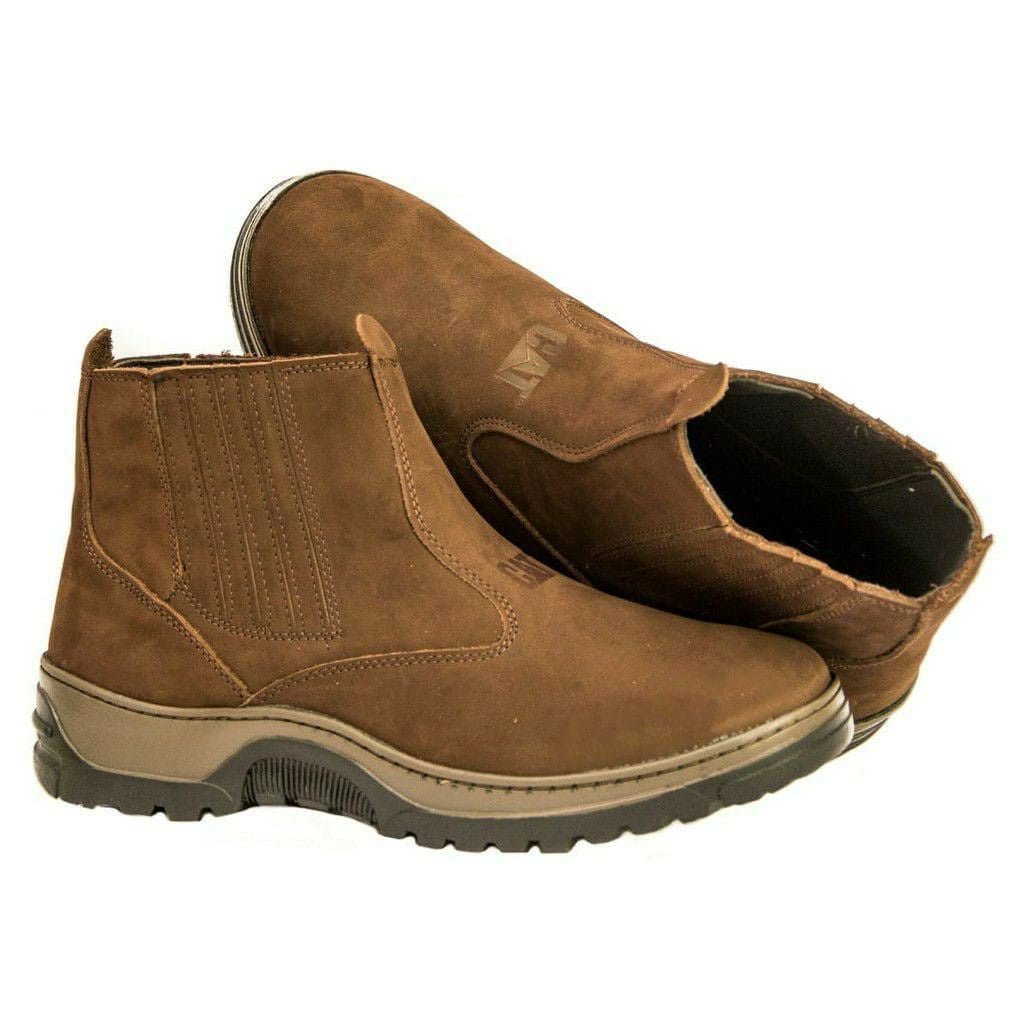 Bota Caterpillar Resistente em Couro Masculina