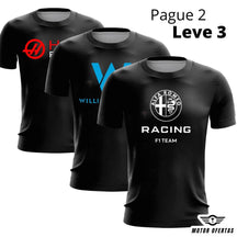Compre 2 Leve 3 - Camisetas Pretas da F1 de Algodão