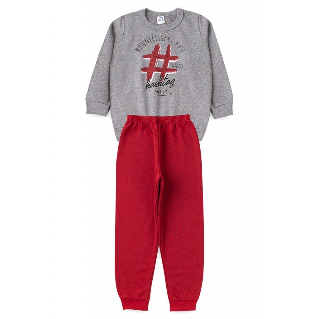 Conjunto Menina Casaco e Calça em Moletom