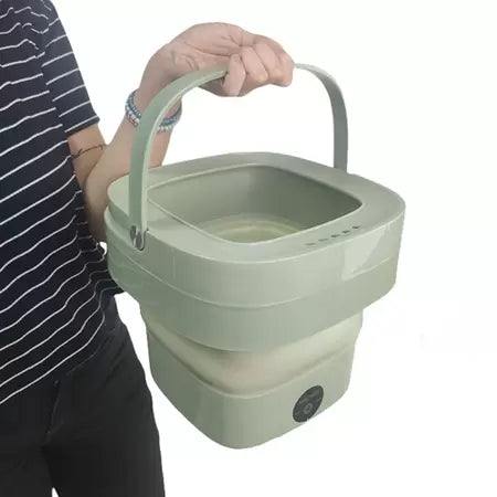 (Últimas unidades🔥) Máquina de Lavar Portátil Dobrável Bivolt + Kit Função Secagem de Roupas [Frete Grátis]
