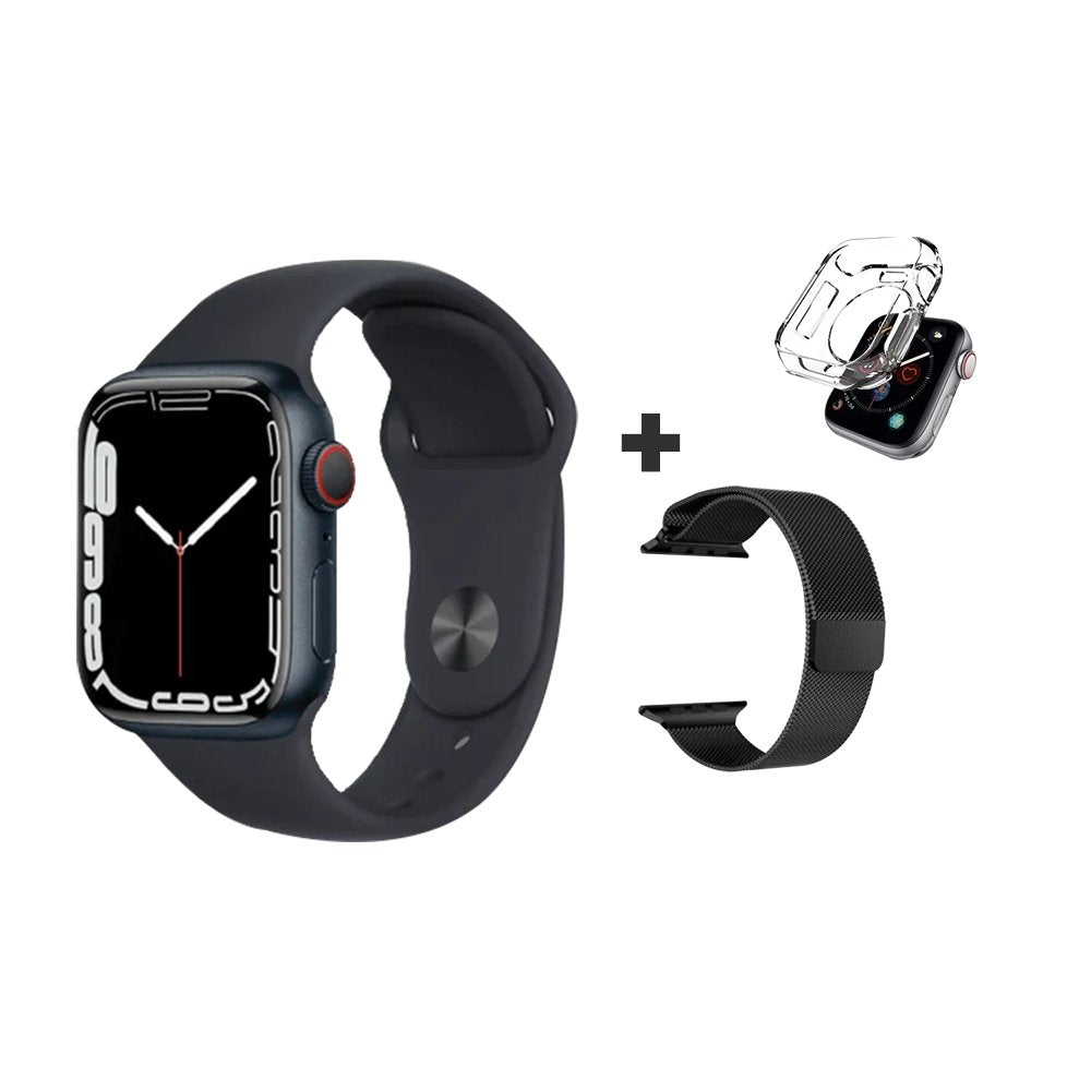 Lançamento Iwo Mini Series 8 + Pulseira Metálica + Case protetora de Brindes