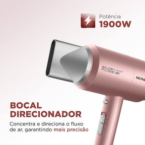 Secador de cabelo 1900W Golden Rose Compact Turbo SC-38-GR Mondial